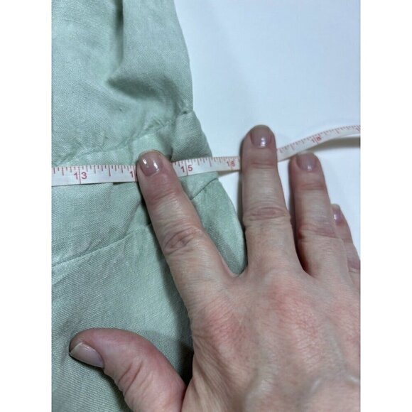 YFB Young Fabulous Broke Kennedy Strapless Jumpsuit Mint Green Small Linen Blend - Picture 3 of 15